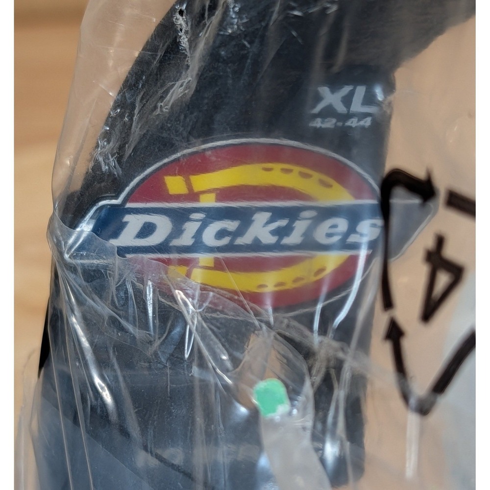 Dickies Mens Black Leather Belt XL 42-44 Workwear Stitched 11DI020046 New